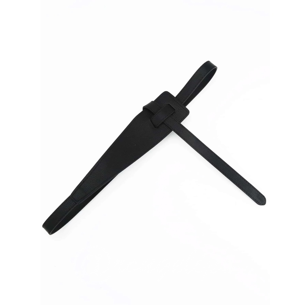 Black Belt Faux Leather PU - Picture 2 of 5
